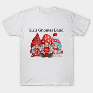 girl gnome christmas sticker T-Shirt